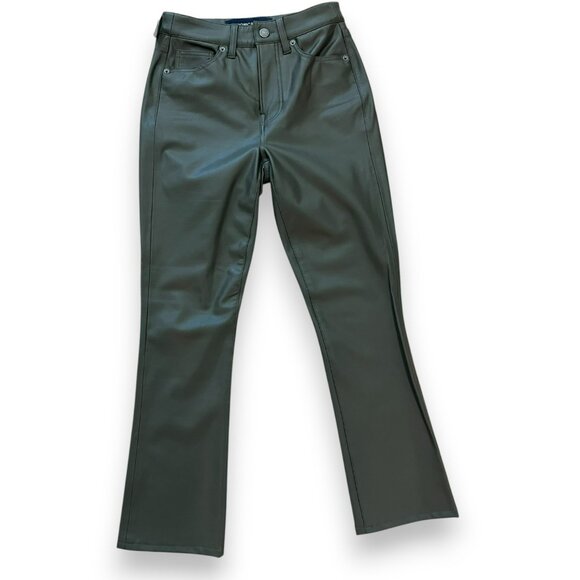 Veronica Beard Carly Vegan Leather Kick Flare, Loden, 25, NWT - Picture 3 of 5